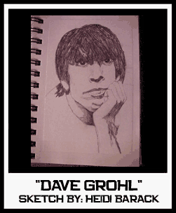 DAVE GROHL SKETCH